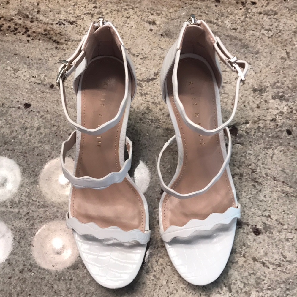 White Strappy Heels - Picture 3 of 6
